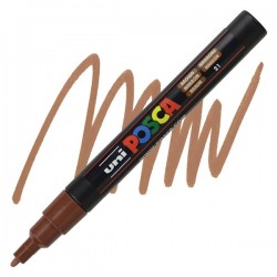 ΜΑΡΚΑΔΟΡΟΣ POSCA PC-3M ΚΑΦΕ ΜΑΡΚΑΔΟΡΟΣ POSCA PC-3M ΚΑΦΕ
